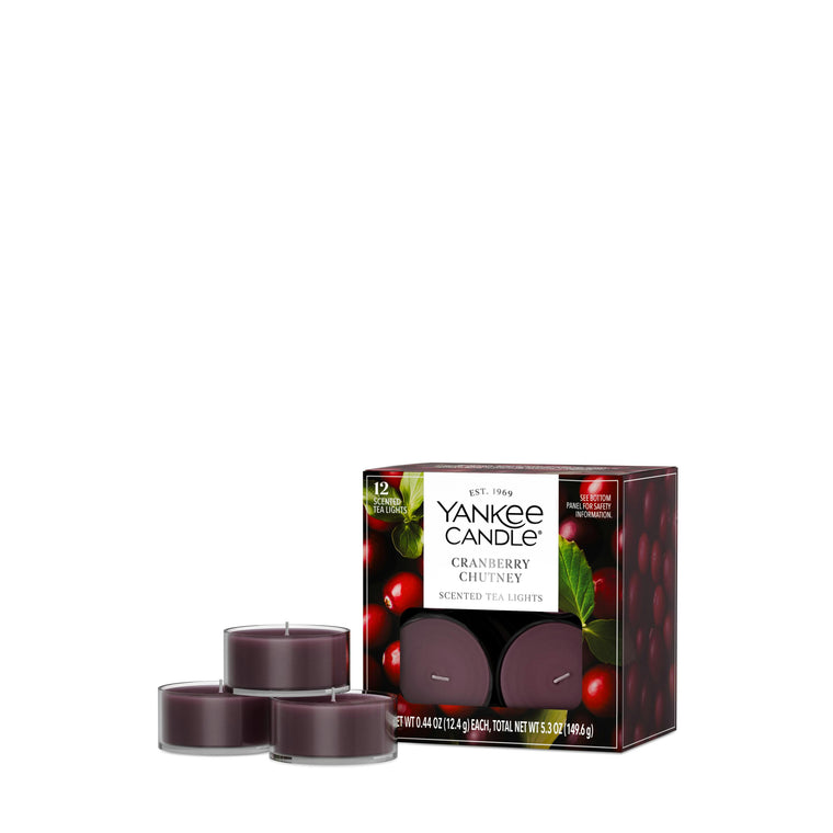 Cranberry Chutney Scented Tea Light Candles R2