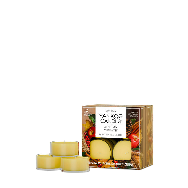 Autumn Wreath™ Scented Tea Light Candles X7