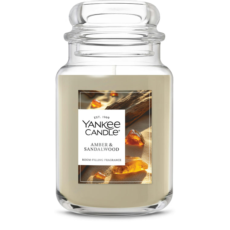 Amber & Sandalwood Original Large Jar Candle A0