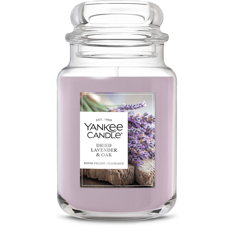 Dried Lavender & Oak Original Large Jar Candle F3