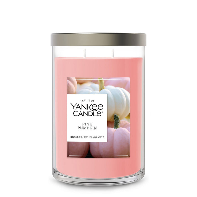 Pink Pumpkin Large Tumbler Candle W8