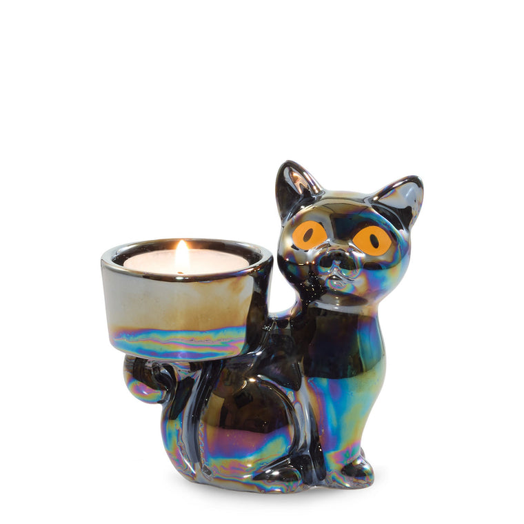 Twilight Whiskers Tea Light Candle Holder I6