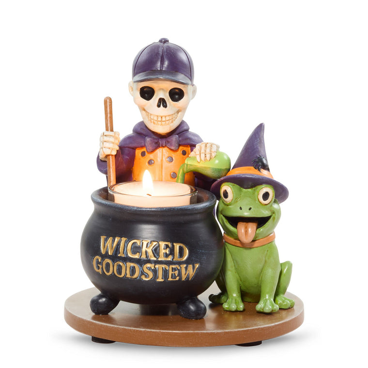 Bonebury Lane Wicked Good Tea Light Candle Holder S1
