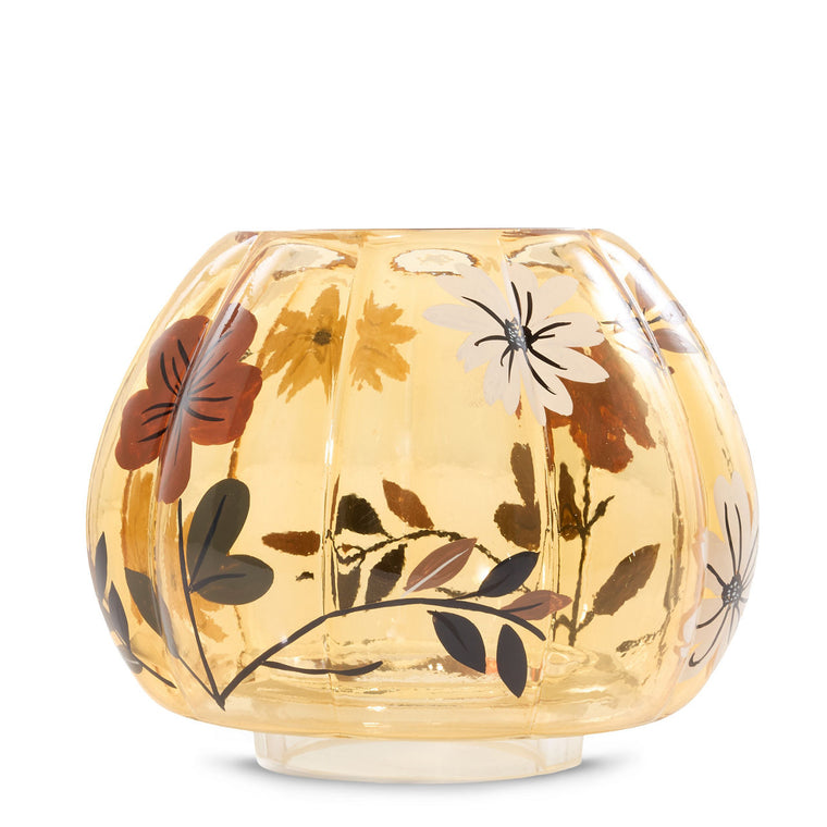 Flower Pumpkin Jar Candle Shade O7